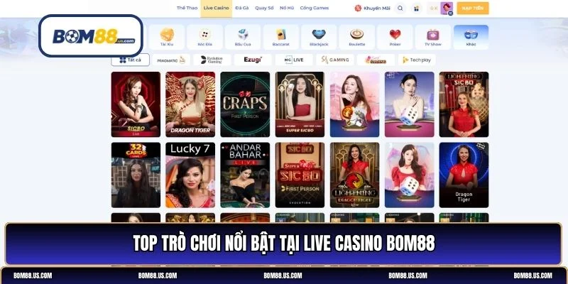 live casino BOM88
