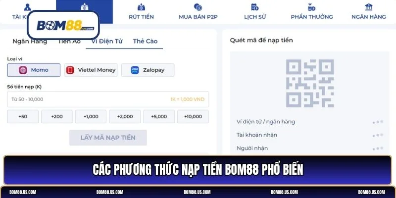 nạp tiền BOM88